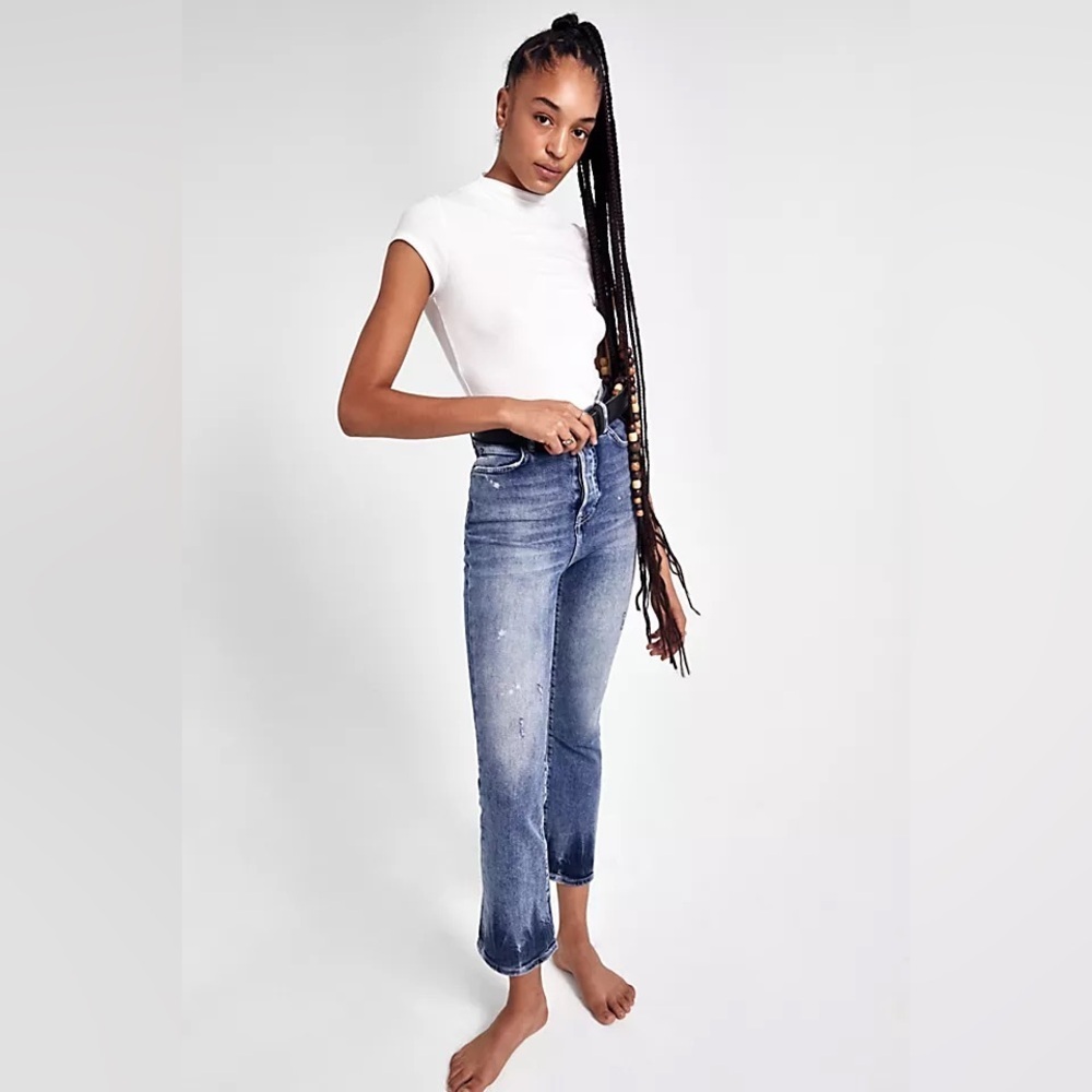 Free People Phoenix Crop Flare Jeans